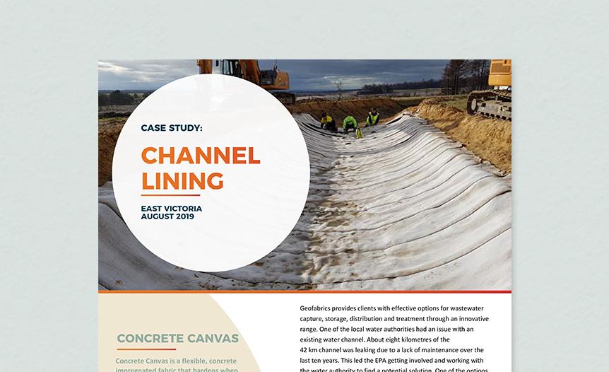 East Victoria Water Channel Lining Case Study Cover